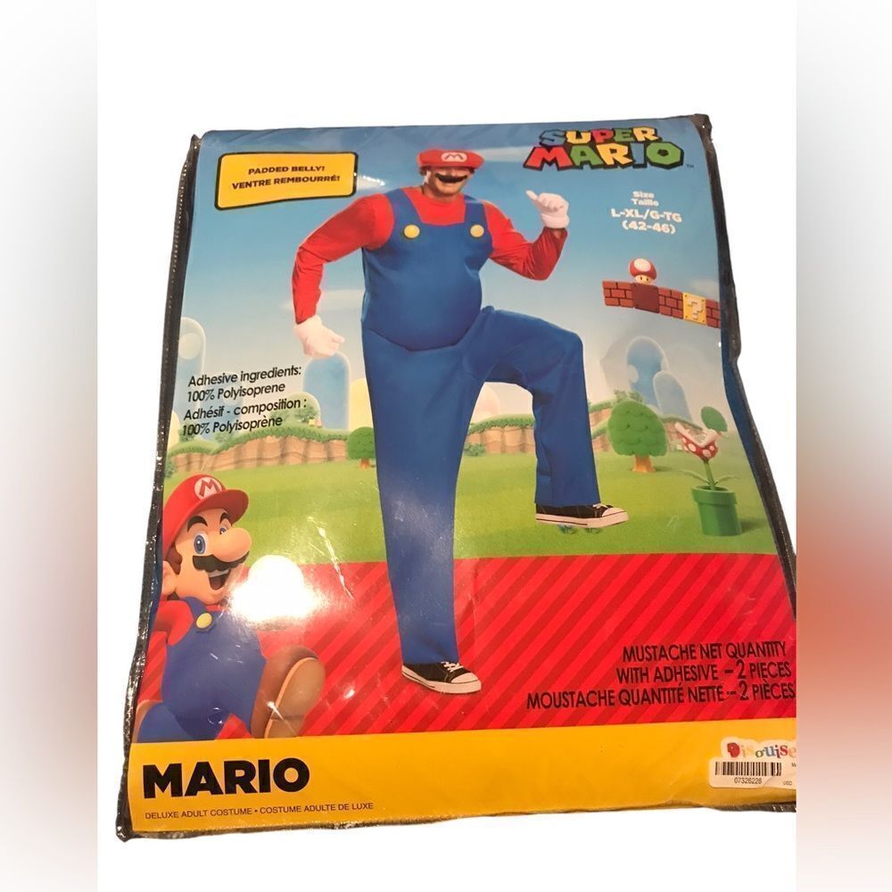 Super Mario in package excellent condition mens size XL great deal